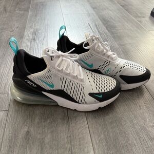 Nike Air Max 270 White and Black Shoes